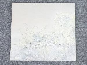 松尾冬青筆　「琉球海辺」　肉筆キャンバス